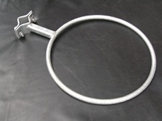 Galvanised Clamp On Netball Hoop - no net hooks-0