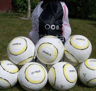 10 x Stratus Stealth Soccer Ball Kit Size 5-0