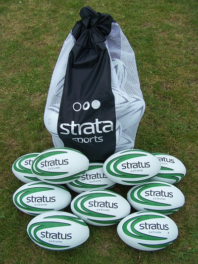 10 x Stratus Extreme Rugby Balls - size 4-0