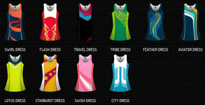 Sublimated Netball Dress - Womens & Girls-3764