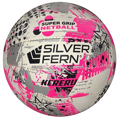Silver Fern Kereru Netball Size 5 Pink-0
