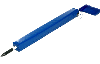 Pole & Spike with PVC Flag & Protector - 1.25m-0