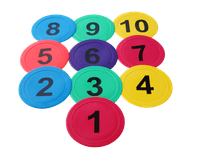 10 x Marker Spots - numbered 1-10-0