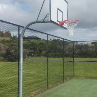 Goose Neck Basketball Tower - 2.4m Overhang