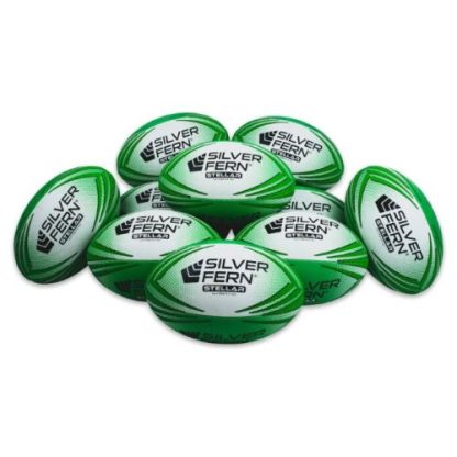 10 x Silver Fern Stellar Rugby Ball Kit - Size 5, 4, 3 & 2.5 - Image 3