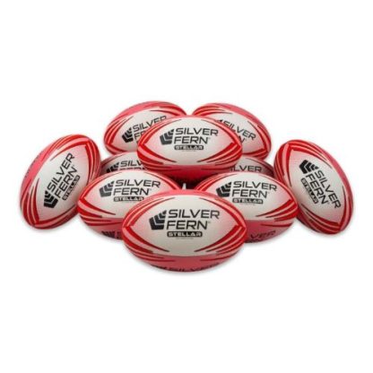 10 x Silver Fern Stellar Rugby Ball Kit - Size 5, 4, 3 & 2.5 - Image 2