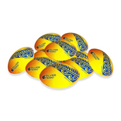 10 x Silver Fern Amber Blaze Touch Ball & Bag Kit - size 4